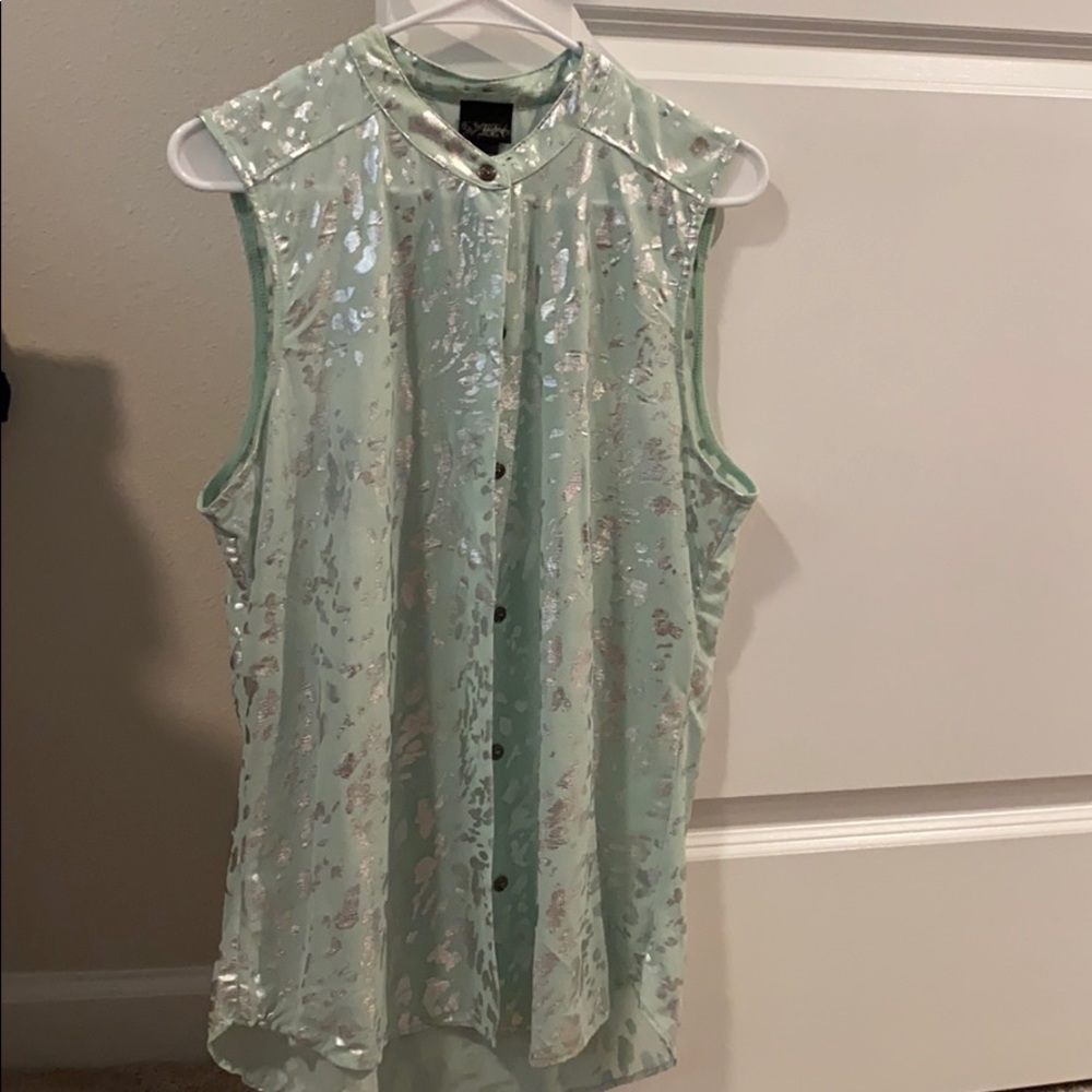 Daytrip printed button up blouse